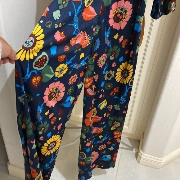 Boden Icons Evelyn Floral Jumpsuit Size 4